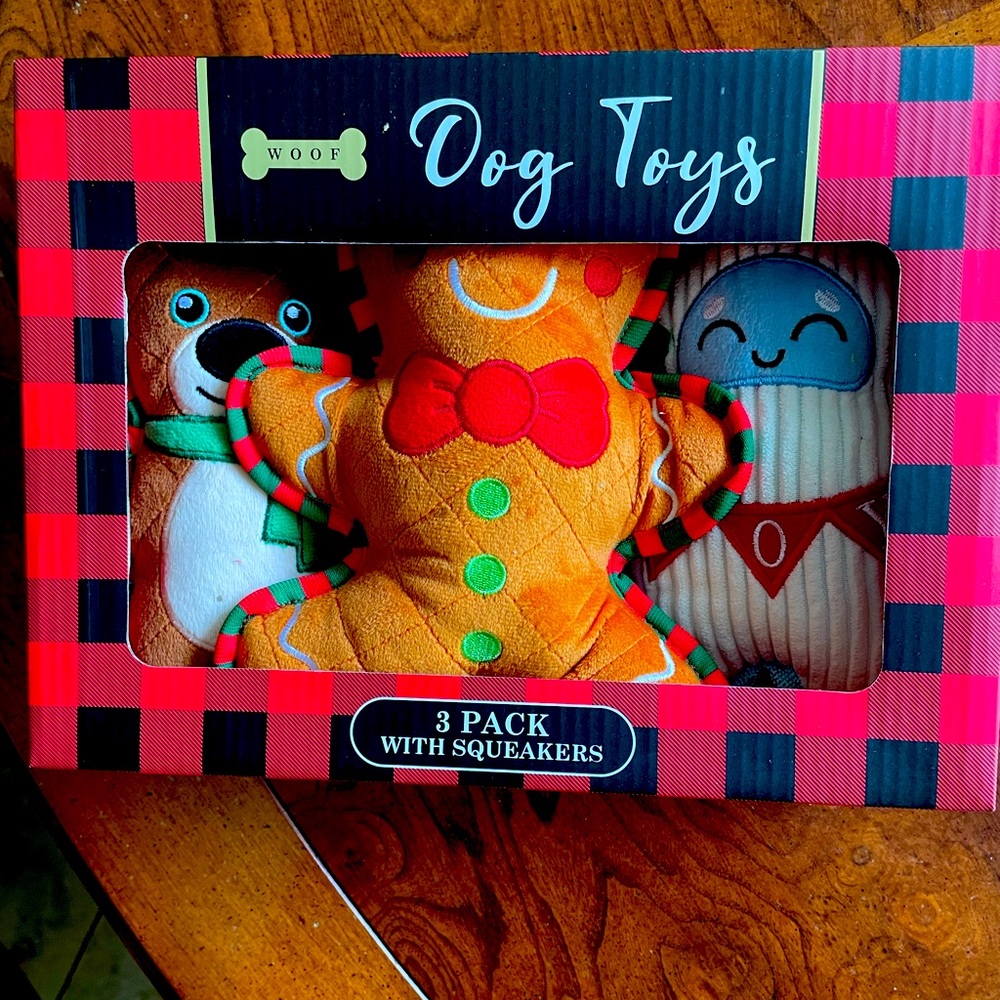 Woof Dog Toys gift set of 3